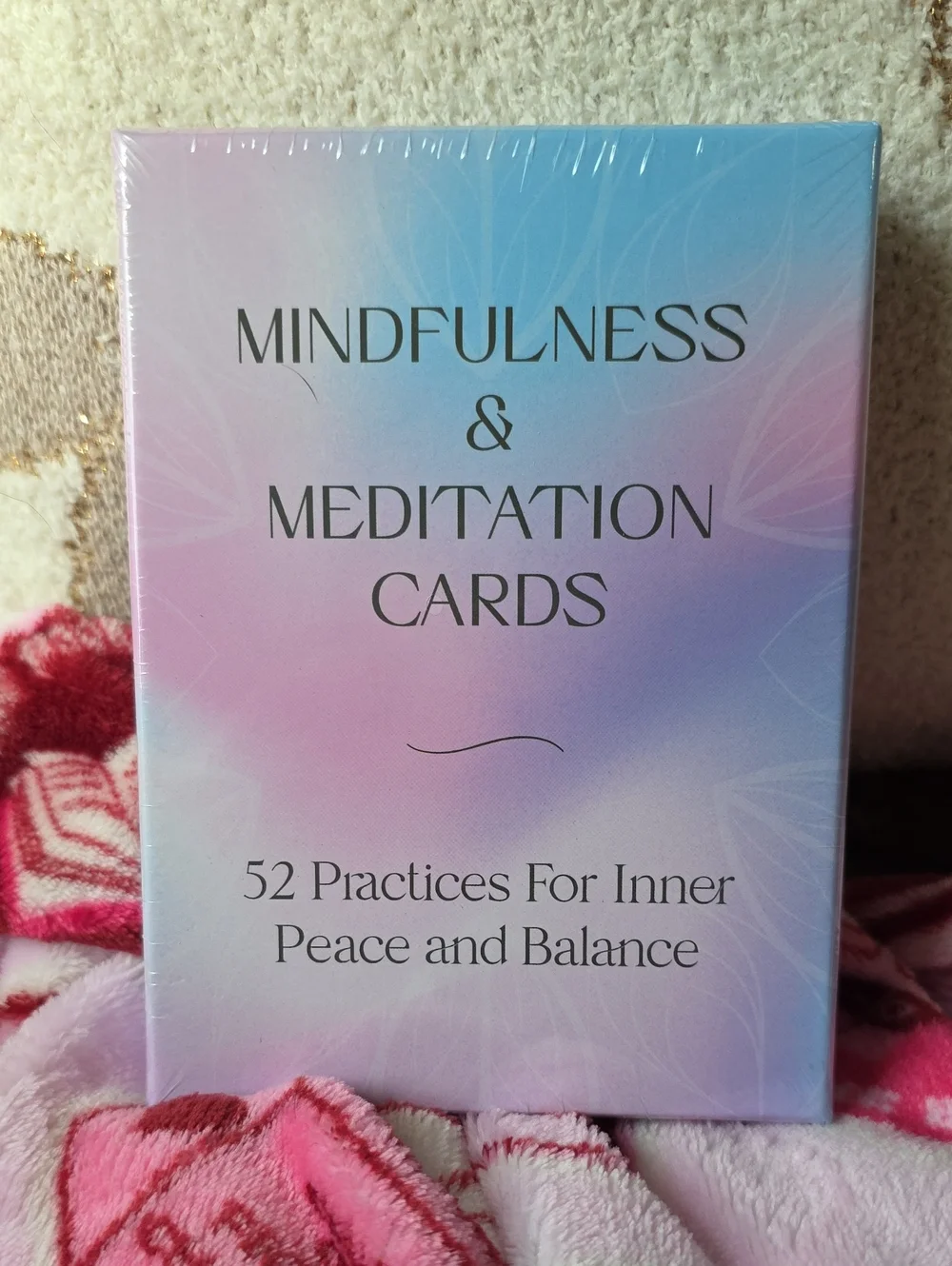 Mindfulness & Meditation Cards - Pastel Pink Blue
